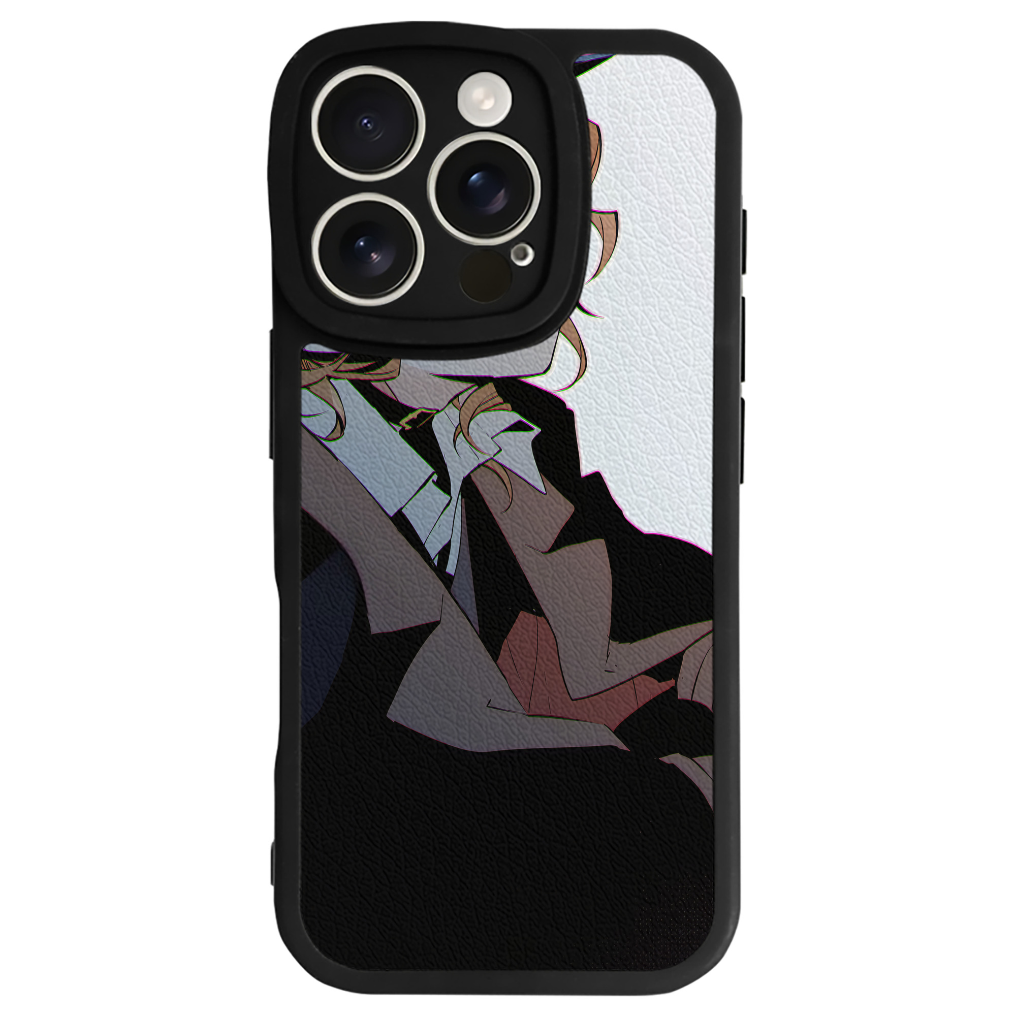 （画像用） 文豪ストレイドッグス Bungo Stray Dogs 【iPhone 16シリーズ対応】シリコンスマホケース（レザー調） 材質：シリコン
